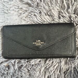 Coach Black Leather Wallet